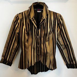 LA Designer Ann Booth Truly Unique 'Custom Made' Tailored Fitted Sexy Jacket